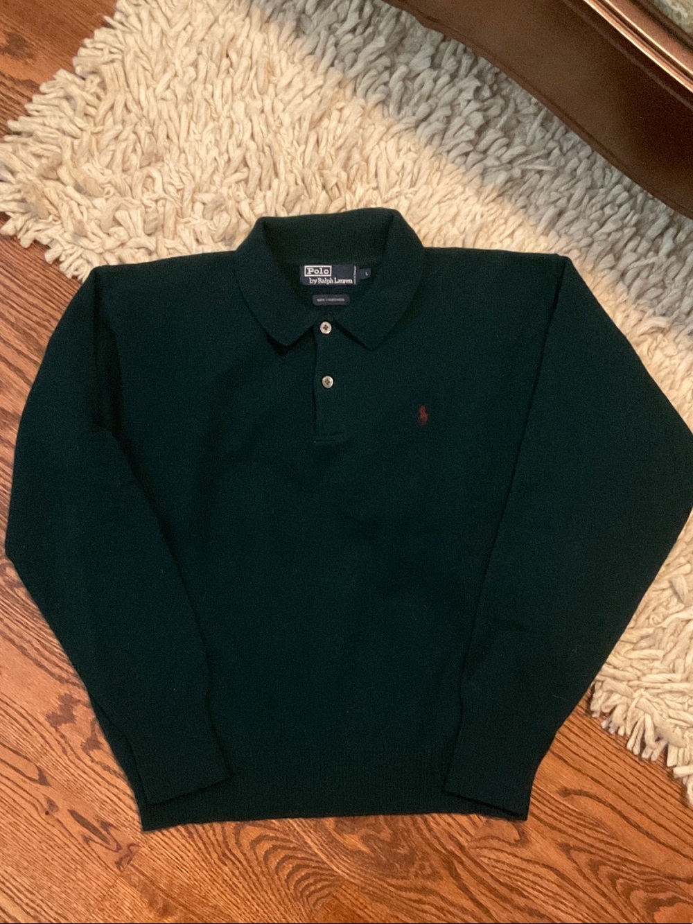 Polo by Ralph Lauren Dark Green Long-Sleeve Polo